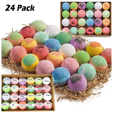 Bath Bombs 50 Pack 3oz Individually Wrapped Assorted