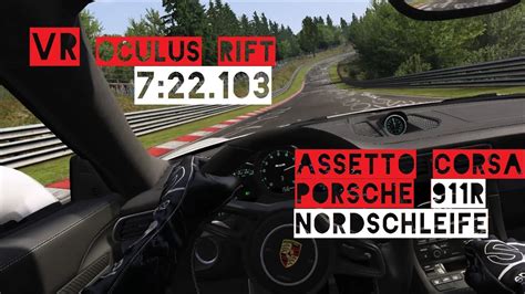 Vr Oculus Rift Porsche R Hotlap Nordschleife Special