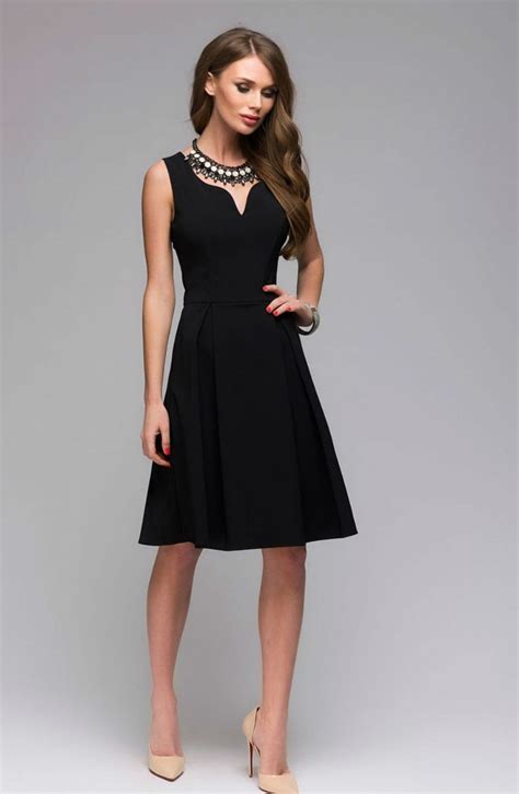 Little Black Dress Party Summer Dress A Line Simple Elegant