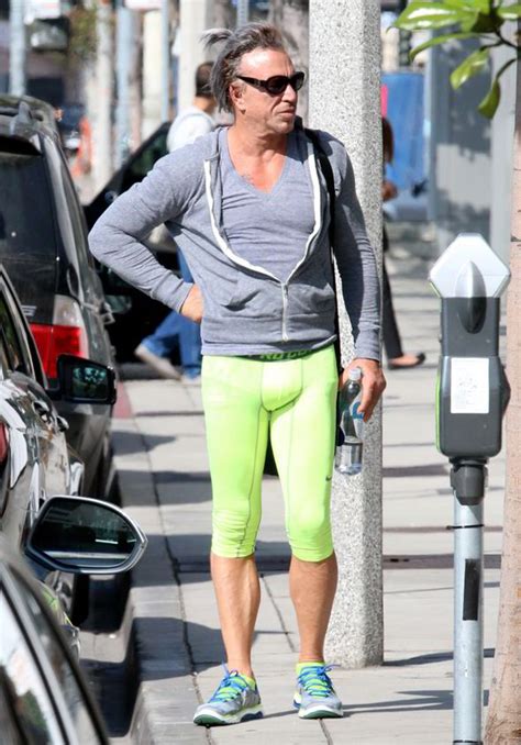 Mickey Rourke Wears Skin Tight Lycra At The Gym Celebrity News