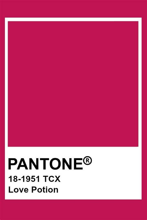 Pantone Love Potion Pantone Color Pantone Color Chart Pantone Pink
