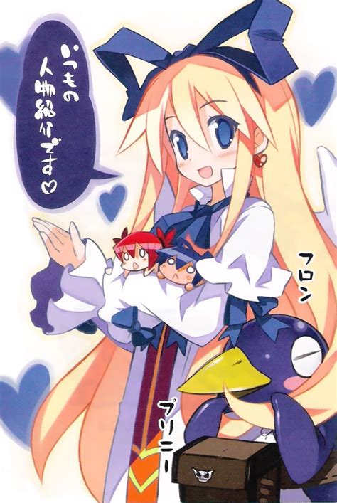 Angel Blondehair Blueeyes Blush Bow Chouniku Disgaea Earrings Etna Flonne Hairbow Harada