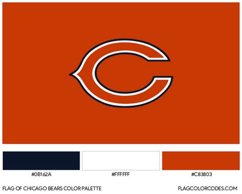 Chicago Bears Flag Color Codes