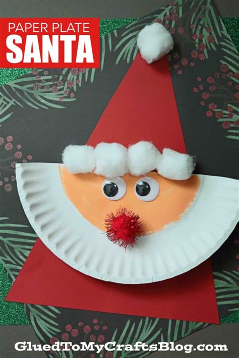 Paper Plate Santa The Easiest Christmas Kid Craft Idea Ever