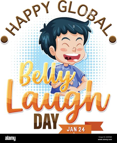Global Belly Laugh Day Banner Design Illustration Stock Vector Image