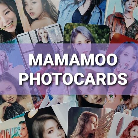 Kpop Mamamoo Fanmade Photocards Etsy