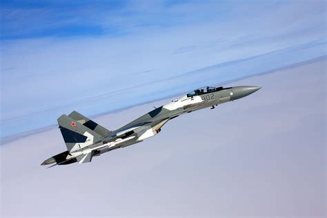 Sukhoi Su 35s Nato Reporting Name Flanker E Fighter Aircraft Air