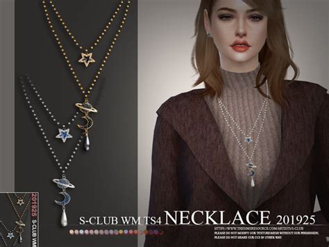 Necklace 201925 By S Club Wm At Tsr Sims 4 Updates