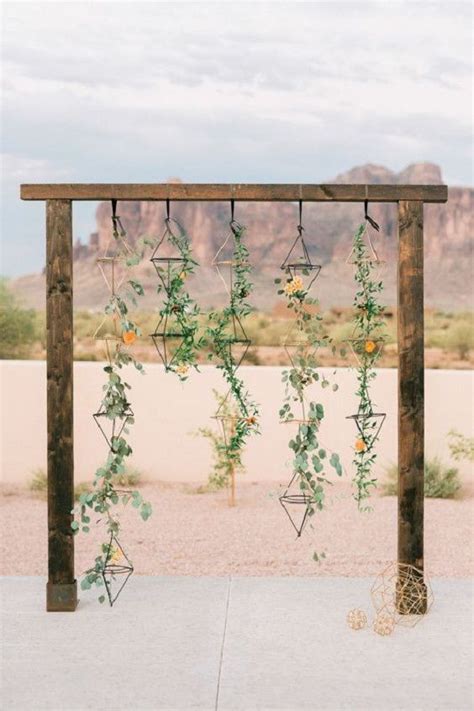 15 Chic Geometric Ideas For The Modern Bride Hanging