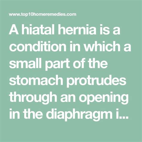 Home Remedies For Hiatal Hernias Top 10 Home Remedies Home Remedies