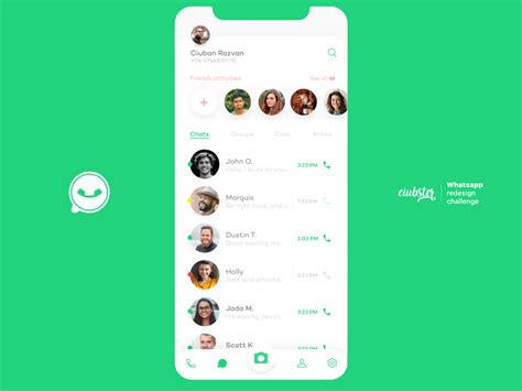 Whatsapp Redesign Uplabs