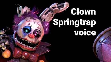 Old And Cringe Clown Springtrap Voice Fnaf Ar Special Delivery Youtube