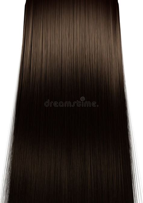 Brown Hair Perfect Straight Stock Image Image Of Shiny Color 39562961