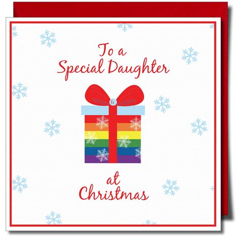 to a special daughter gay christmas card same sex christmas etsy