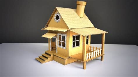 Easy And Simple Diy Cute House From Cardboard A Cardboard House Cute