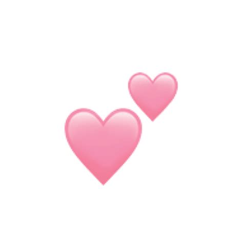 Transparent Background Aesthetic Pink Heart Emoji Png