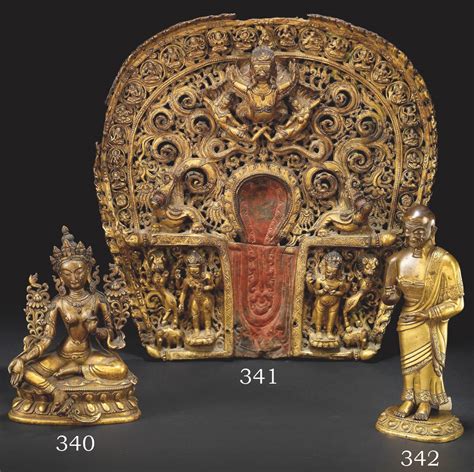 Global Nepali Museum A Gilt Copper Repousse Halo Global Nepali Museum