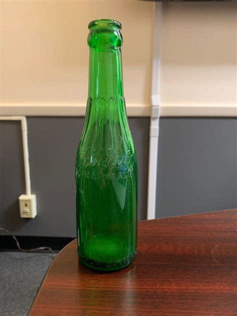 Vintage Cascade Ginger Ale Roxboro Nc Green Soda Bottle 7oz Esale