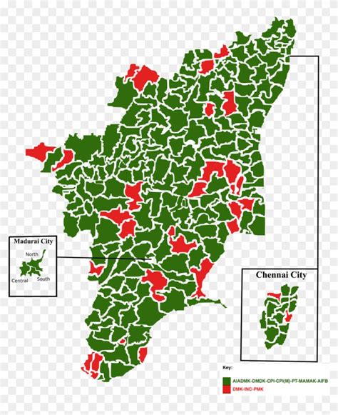 Switch between scheme and satellite view; 2011 Tamil Nadu Legislative Election Map - Tamil Nadu Map ...