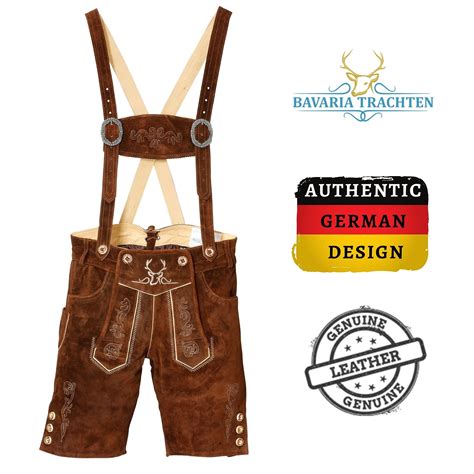Bavaria Trachten Lederhosen For Men Genuine Leather Authentic German Leather Pants