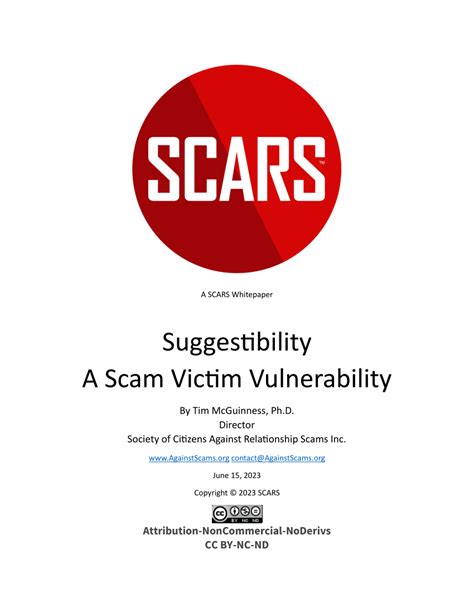 Pdf Suggestibility A Scam Victim Vulnerability Attribution
