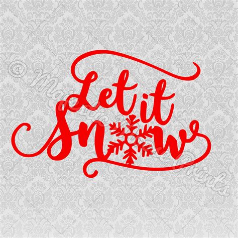 Let It Snow Svg Clipart Cut File Majestic Moose Prints