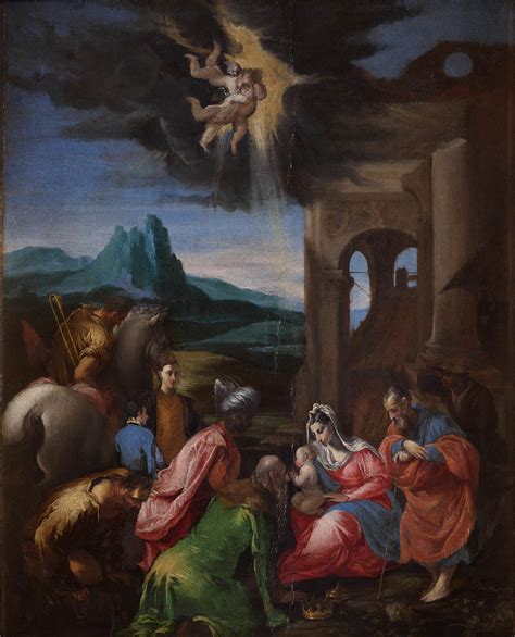 Adoration Of The Magi Copy After Da Ponte Jacopo Called Jacopo Bassano