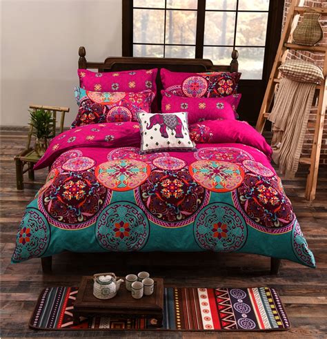 Bohemian Bed Duvet Cover Set Luxury European Comforter Bedding Sets