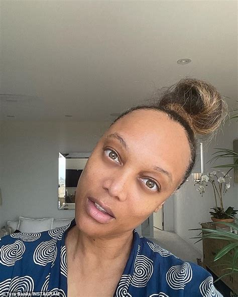Tyra Banks Posts Photos Without Makeup Or A Wig In Rare Glimpse Of The