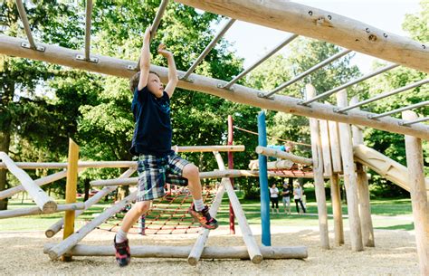Monkey Bars Playground Hanging Natural Slide Earthscape Play