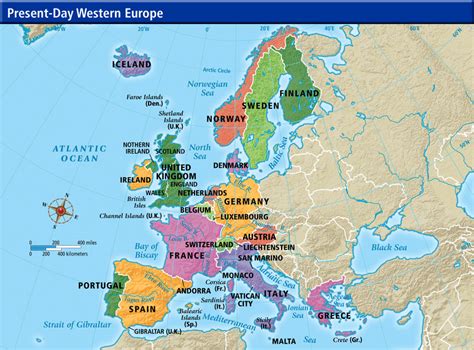 Online Maps Western European Map