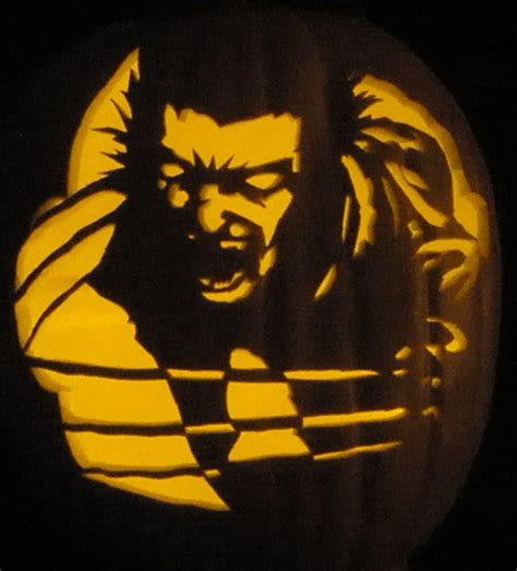 Wolverine Pumpkin Carving Pumpkin Art Pumpkin Stencil