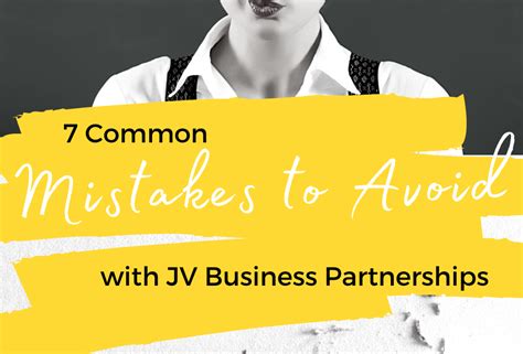 7 Common Mistakes To Avoid With Jv Business Partnerships Bg Copy Studio