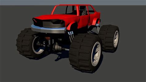 Monster Truck 3d Model Realtime Cgtrader