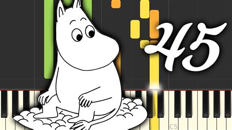 Moomin Music 45 Summer Heat Piano Tutorial Synthesia Youtube