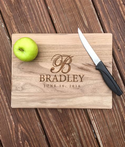 Personalized Cutting Board 5th Anniversary Gift Wedding