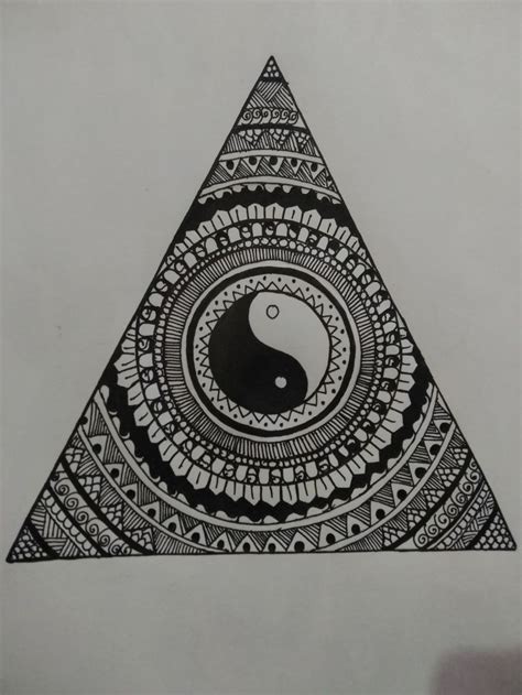Triangle Shape Mandala Art