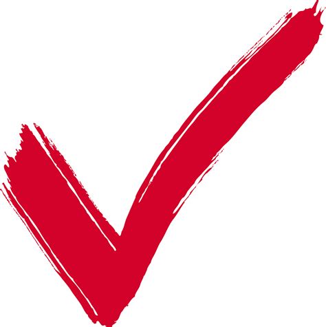 Red Tick Png Clipart Best