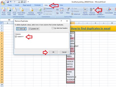 How To Find Duplicates In Excel 3 Ways To Check For Duplicates Excelhub