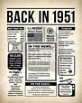 Back In 1951 Free Printable - Printable Templates