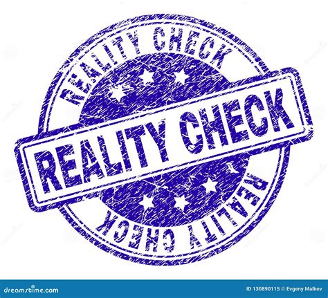 Scratched Textured Reality Check Stamp Seal Stock Vector Illustration