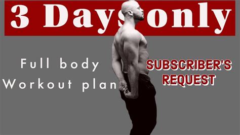 Best Full Body Workout In Only 3 Days Beginner Level Youtube
