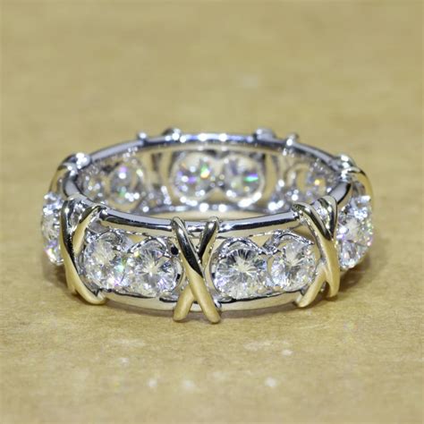 Queen Brilliance 55mm Wide Engagement Wedding Moissanite Diamond Band