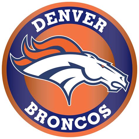 Denver Broncos Circle Logo Vinyl Decal / Sticker 10 sizes!! | Sportz