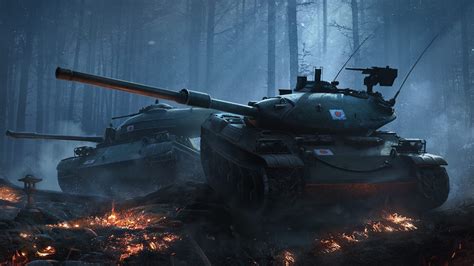 World Of Tanks With Background Of Trees And Sunbeam Hd World Of Tanks