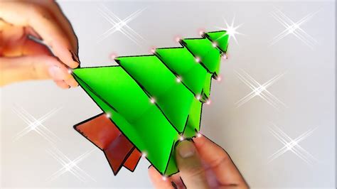 Cómo Hacer Un árbol De Navidad De Papel Origami Navideño Youtube