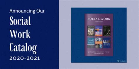 Announcing Our 2020 2021 Social Work Catalog Columbia University