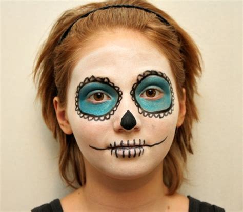 Cute Skeleton Face Makeup Pretty Skeleton Makeup Skeleton Face Makeup