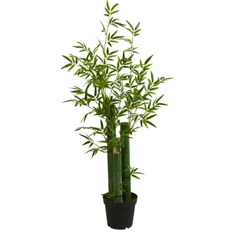 Nearly Natural Indoor 5 Ft Green Bamboo Artificial Tree 5594 The