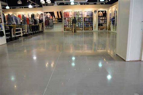 High End Retail Clothing Store Polished Concrete Floor Project W R